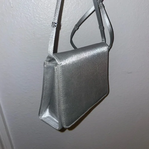 Stuart Weitzman Silver Mini Bag with Sleek Design - Picture 1 of 4